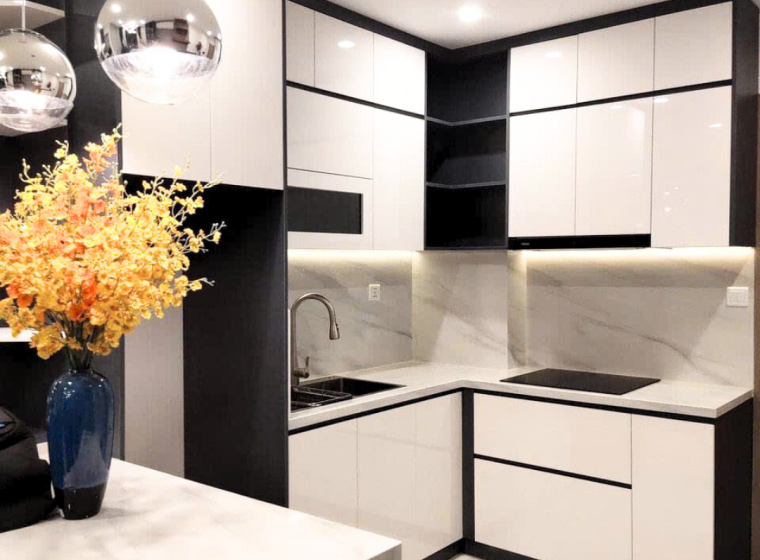 Tủ bếp nhựa cánh Acrylic AC005