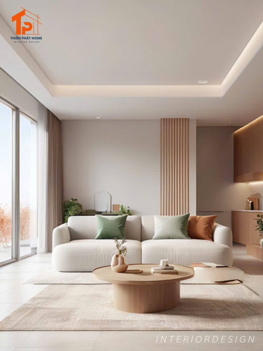 Mẫu phòng khách Phong cách tối giản