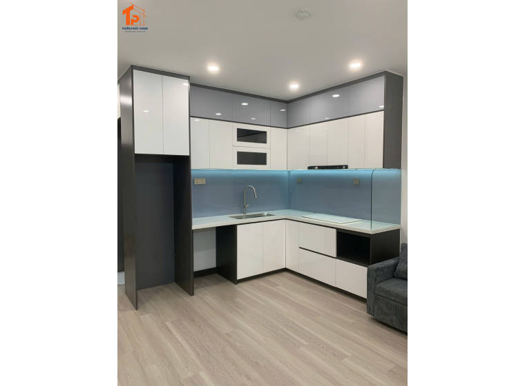 Tủ bếp nhựa PVC cánh Acrylic AC015