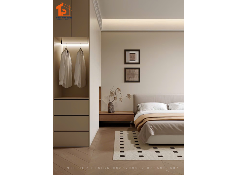 Mẫu nội thất phòng ngủ chung cư - thiết kế tối giản, sang trọng