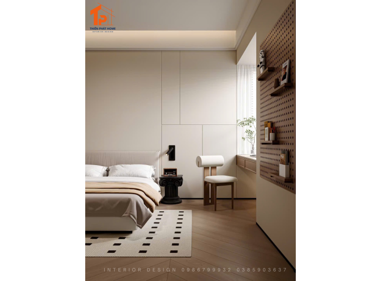 Mẫu nội thất phòng ngủ chung cư - thiết kế tối giản, sang trọng