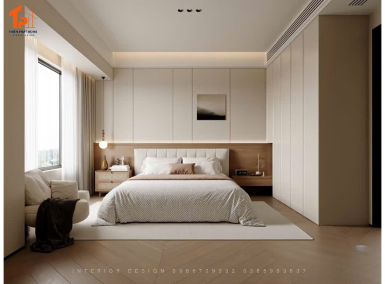 Mẫu nội thất phòng ngủ chung cư - thiết kế tối giản, sang trọng
