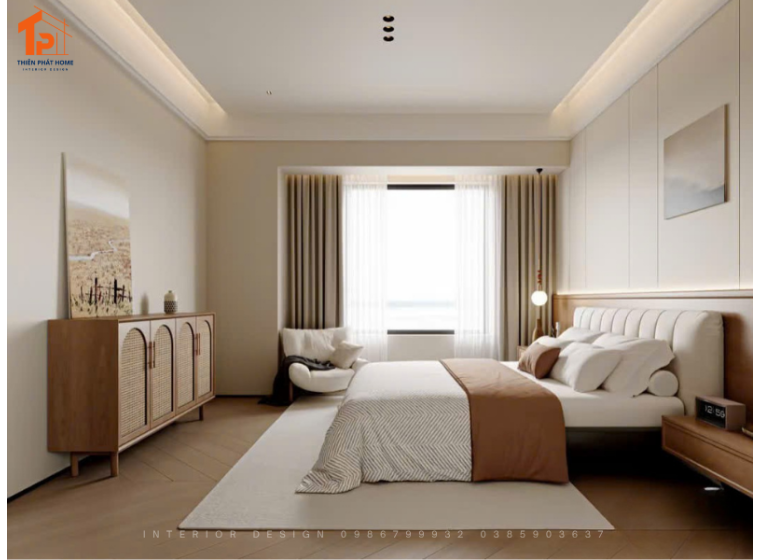 Mẫu nội thất phòng ngủ chung cư - thiết kế tối giản, sang trọng