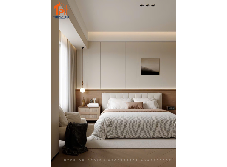 Mẫu nội thất phòng ngủ chung cư - thiết kế tối giản, sang trọng
