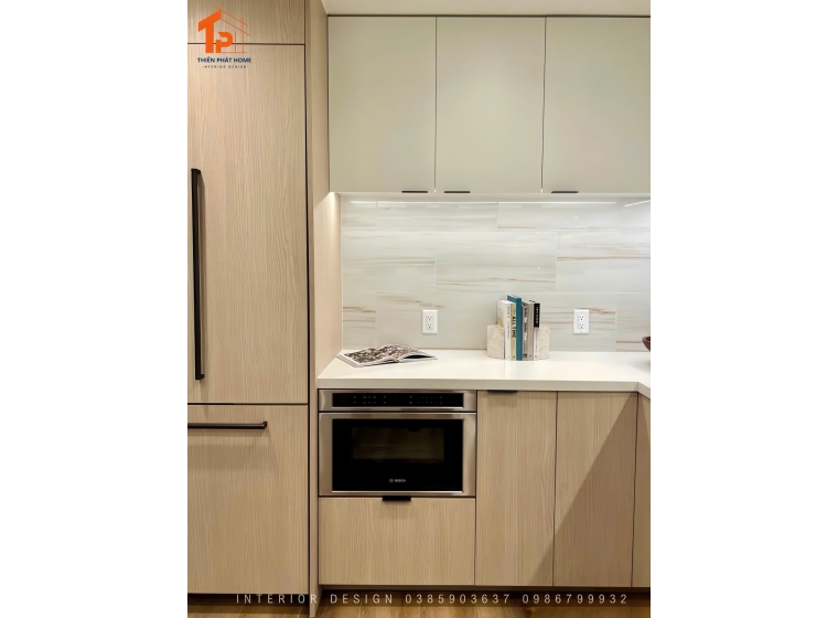 Tủ bếp gỗ MDF phủ Melamine TP05 