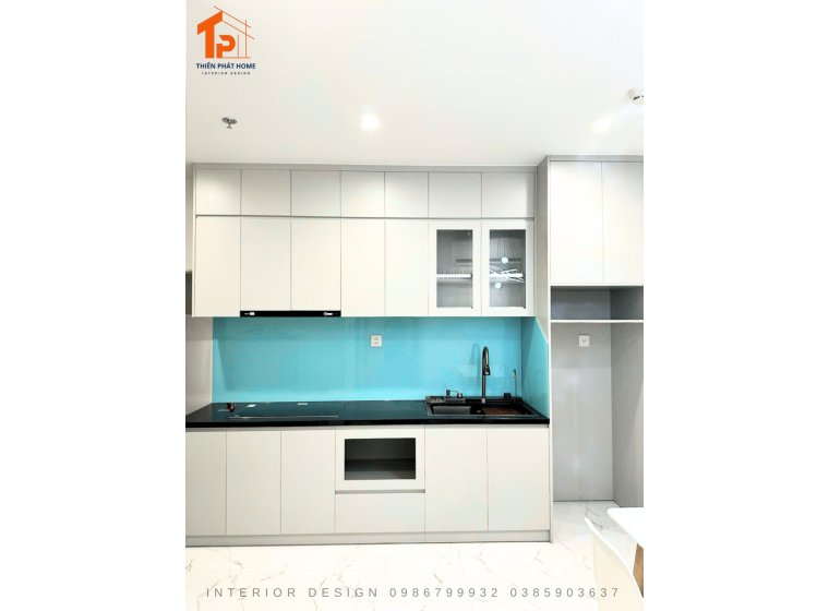 Tủ bếp gỗ MDF hiện đại MD001