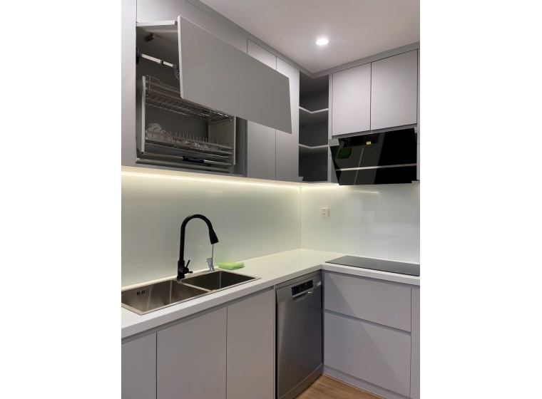 Tủ bếp gỗ MDF phủ Melamine TP08