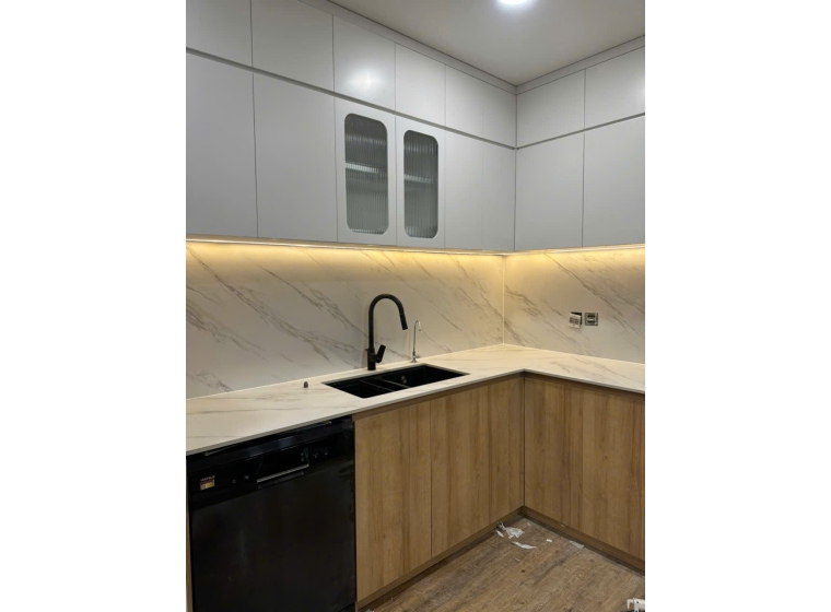 Tủ bếp gỗ MDF phủ Melamine TP09