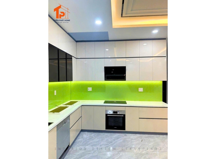 Tủ bếp nhựa Pima cánh Acrylic AC004