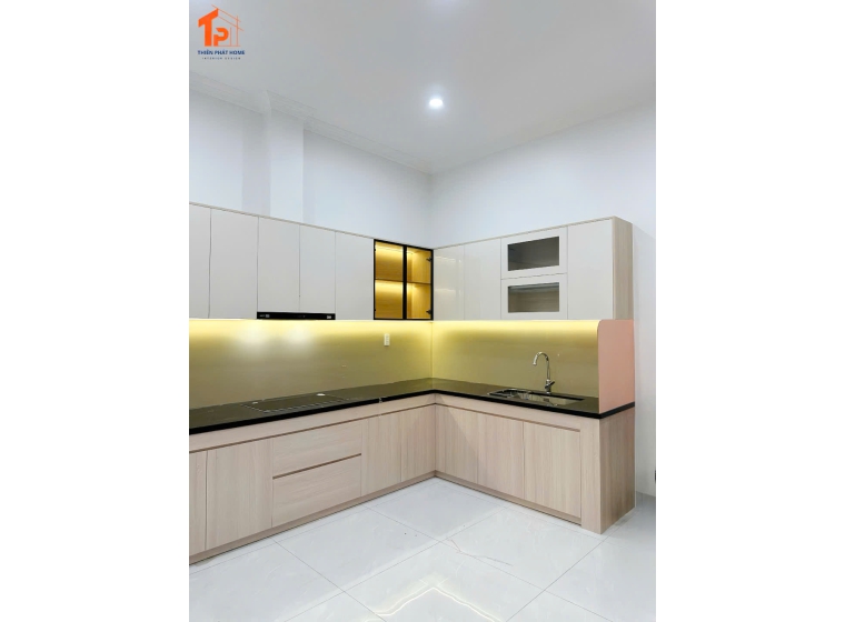 Tủ bếp nhựa Pima cánh Acrylic AC003