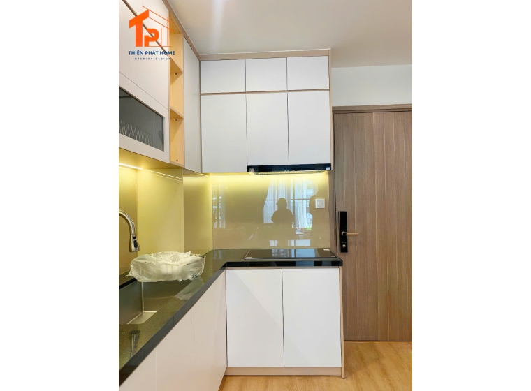 Tủ bếp gỗ MDF phủ Melamine TP07