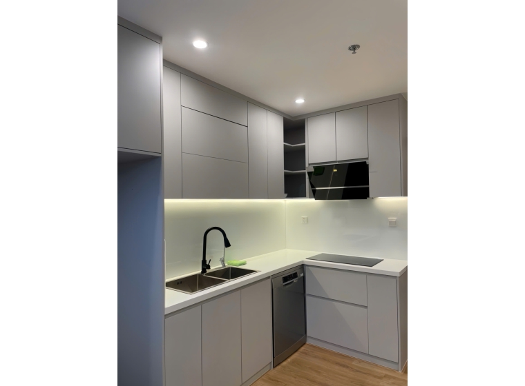 Tủ bếp gỗ MDF phủ Melamine TP08
