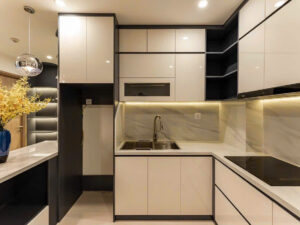 Bố trí hệ tủ bếp tối ưu công năng