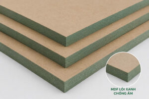 Tấm gỗ MDF lõi xanh chống ẩm dày 17mm 