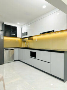 Tủ bếp nhựa đặc PVC chống nước tốt