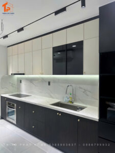 Thi công nội thất trọn gói quận 9 khu vực tủ bếp